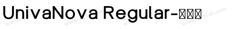 UnivaNova Regular字体转换